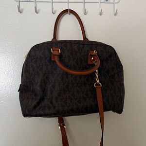 Michael Kors Dark Brown Monogram Handbag